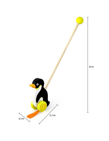 Viga Toys Wooden Penguin Pusher