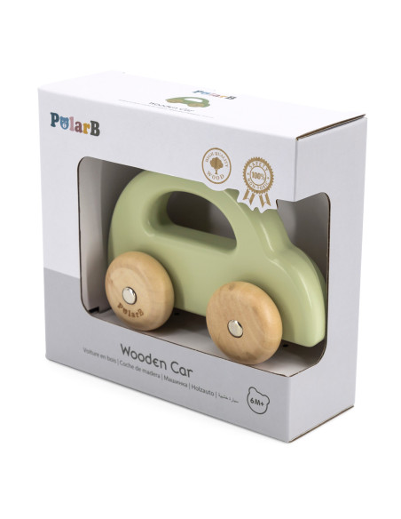 VIGA PolarB Wooden Push Car Green