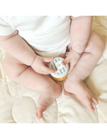 VIGA PolarB Wooden Rattle with Animal