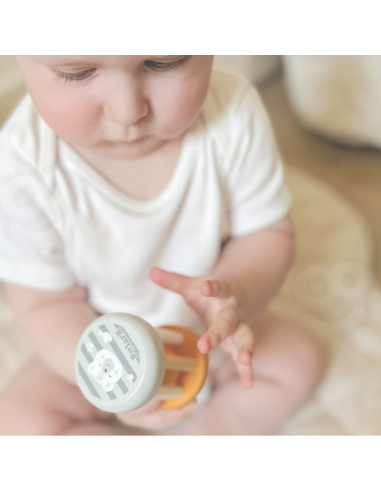 VIGA PolarB Wooden Rattle with Animal