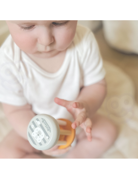 VIGA PolarB Wooden Rattle with Animal