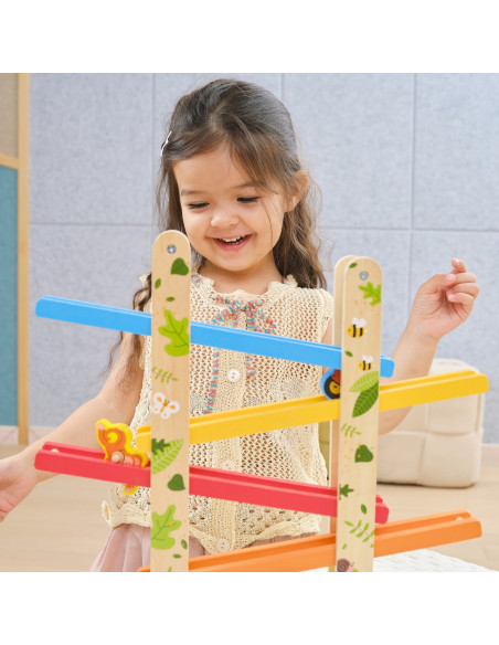 VIGA Wooden Slide for Animals Jungle 7 pcs.