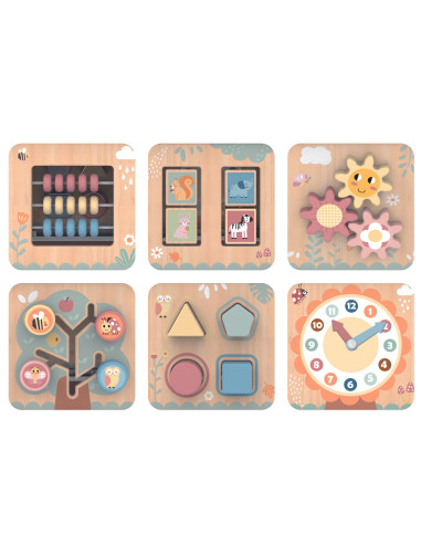 TOOKY TOY Interactive Wooden Montessori Hexagon Opening Box