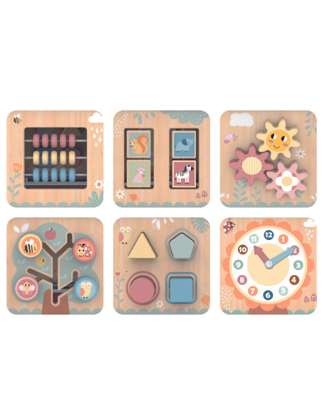 TOOKY TOY Interactive Wooden Montessori Hexagon Opening Box