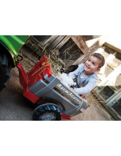 Rolly Toys rollyTrailer Tractor Trailer with Opening Sides 2