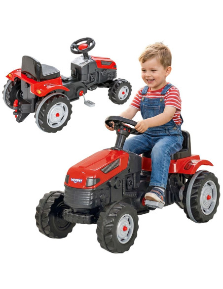 WOOPIE Pedal Tractor Farmer GoTrac Tractor Silent Wheels