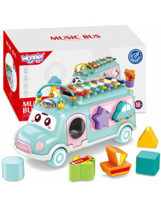 WOOPIE BABY Musical Car Sorter with Cymbals Green