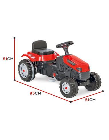 WOOPIE Pedal Tractor Farmer GoTrac Tractor Silent Wheels