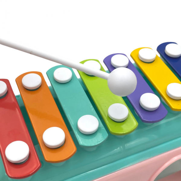 WOOPIE BABY Musical Car Sorter with Cymbals Green