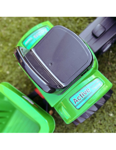 WOOPIE Farmer GoTrac MAXI Pedal Tractor with Silent Wheel Trailer