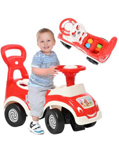 WOOPIE "4-in-1" važiuoklė-rūšiuotuvas, stumdytuvas, vaikštynė + ragų saugykla 2