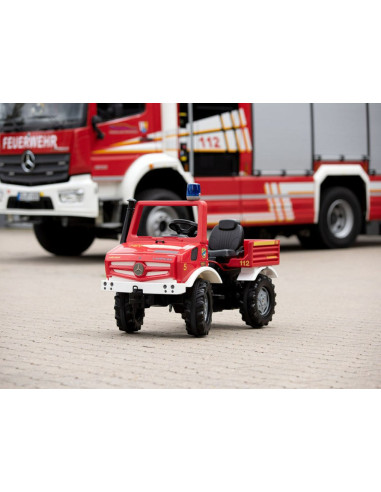 Rolly Toys Unimog Mercedes Benz Pedal Car Firefighter + Rooster