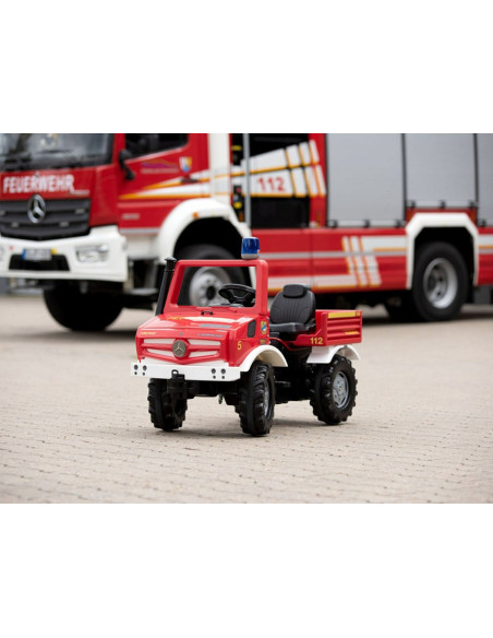 Rolly Toys Unimog Mercedes Benz Pedal Car Firefighter + Rooster