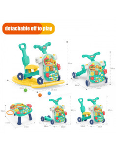 WOOPIE BABY 5in1 daugiafunkcinė vaikštynė Blue 1+ 2