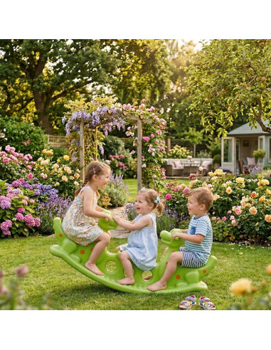 WOOPIE Dino Multi-Person Balance Swing Light Green