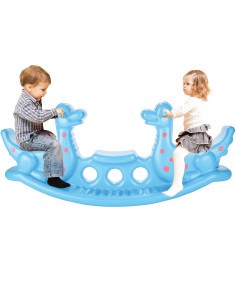 Качели-балансир WOOPI Dino Rocker Balance Swing, светло-голубые