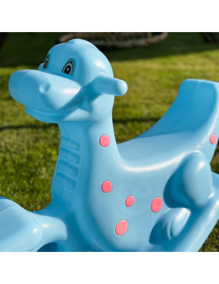 Качели-балансир WOOPI Dino Rocker Balance Swing, светло-голубые