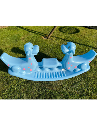 Качели-балансир WOOPI Dino Rocker Balance Swing, светло-голубые
