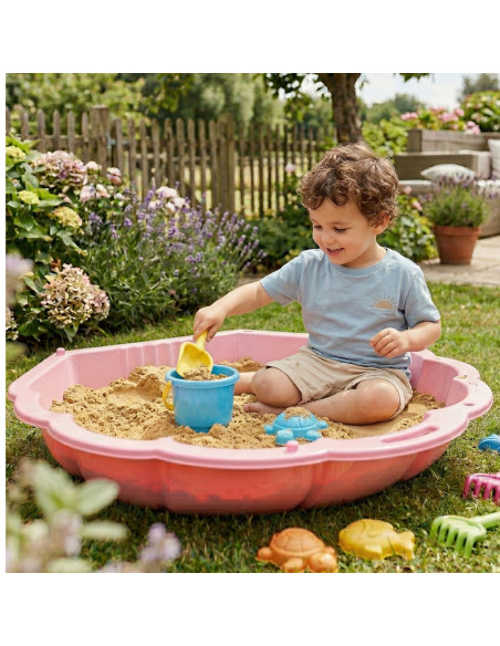 WOOPIE Smėlio dėžės baseino kriauklė Pink 3in1 sausas baseinas 1 vnt.