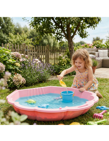 WOOPIE Smėlio dėžės baseino kriauklė Pink 3in1 sausas baseinas 1 vnt.