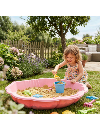 WOOPIE Smėlio dėžės baseino kriauklė Pink 3in1 sausas baseinas 1 vnt.