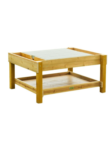 MASTERKIDZ medinis mokomasis stalas 1200L STEM lauke + priedai