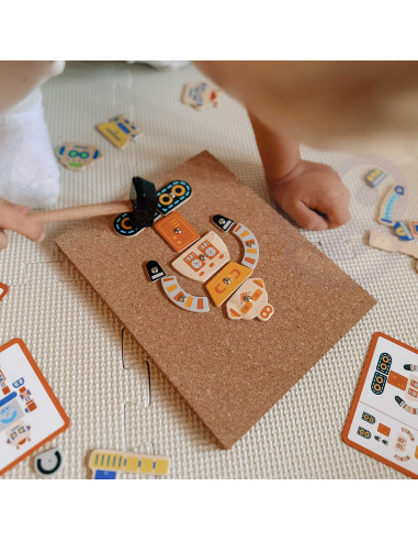 VIGA Wooden Nail Art 45 Piece Montessori