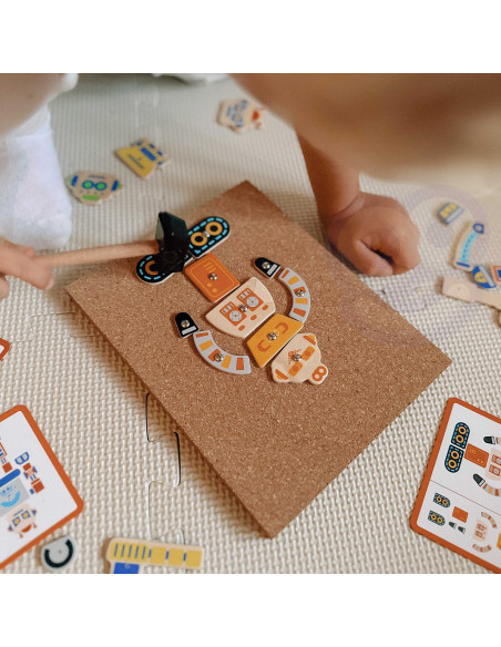 VIGA Wooden Nail Art 45 Piece Montessori