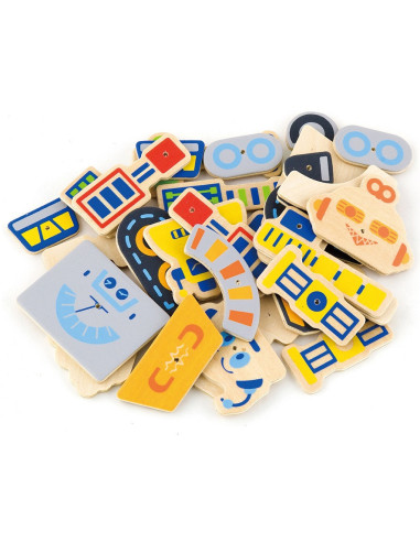 VIGA Wooden Nail Art 45 Piece Montessori