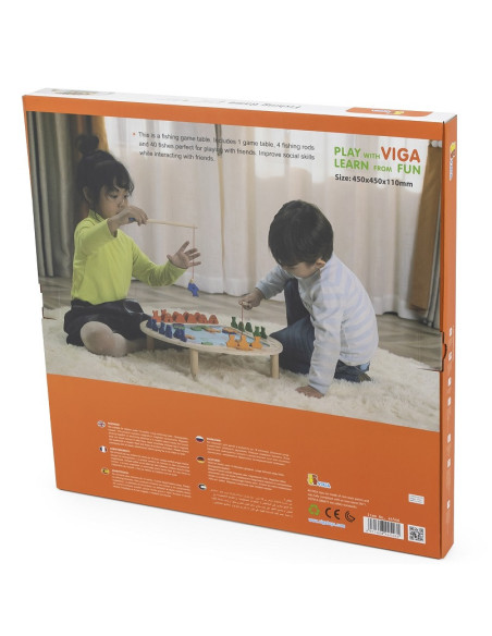 Деревянная рыболовная игра VIGA FSC
