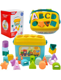 WOOPIE BABY 2-in-1 rūšiavimo dėklas + abėcėlės ir formų mokymasis