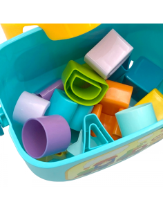 WOOPIE BABY Sorter 2w1 Skrzynka Walizka + Nauka Alfabetu i Kształtów 2