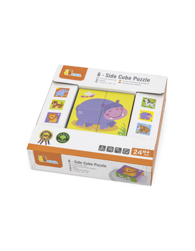 Viga Wooden Zoo Puzzle 4 Pieces