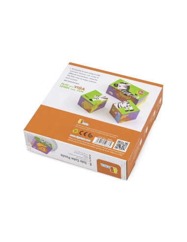 Viga Wooden Zoo Puzzle 4 Pieces