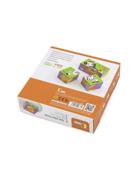 Viga Wooden Zoo Puzzle 4 Pieces