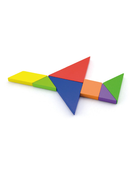 VIGA Tangram medinis loginis žaidimas Dėlionė sertifikuota FSC