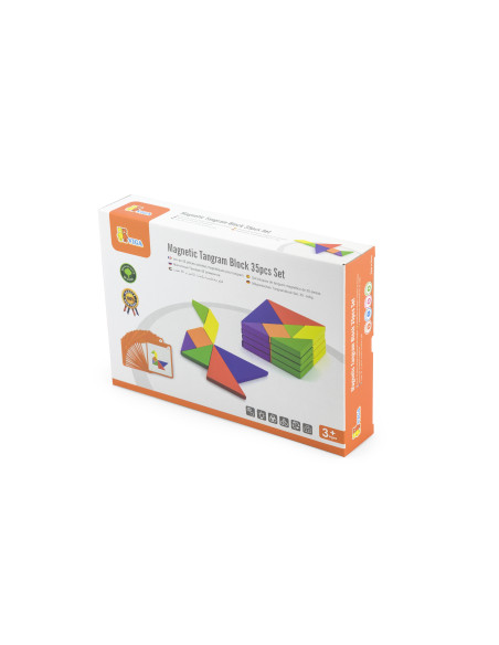 VIGA Tangram medinis loginis žaidimas Dėlionė sertifikuota FSC