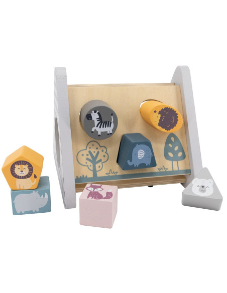 VIGA PolarB Wooden sorter with pyramid blocks Puzzle