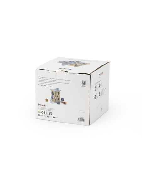 VIGA PolarB Wooden sorter with pyramid blocks Puzzle