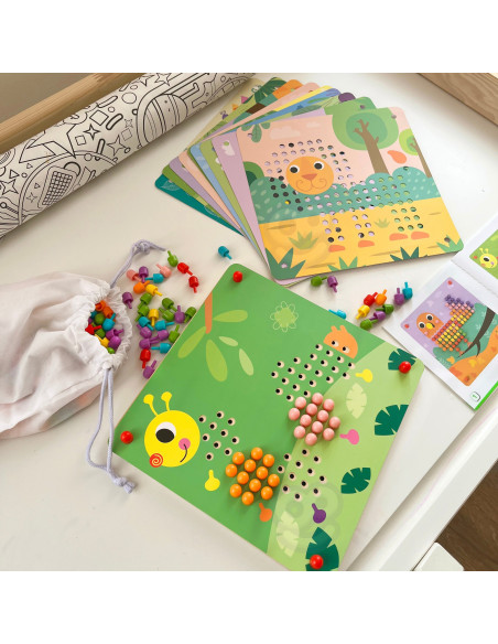 Žaislinė dėlionė su smeigtukais ir laipiojimo kaladėlėmis