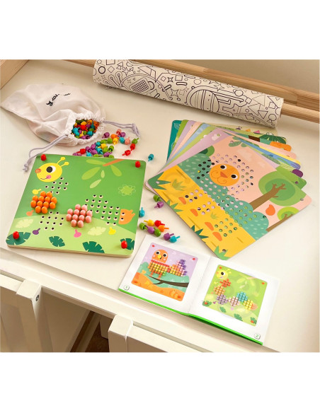 Žaislinė dėlionė su smeigtukais ir laipiojimo kaladėlėmis