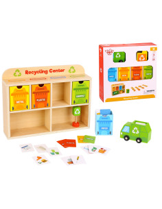 TOOKY TOY Wooden Recycling Center Educational Sorter 2