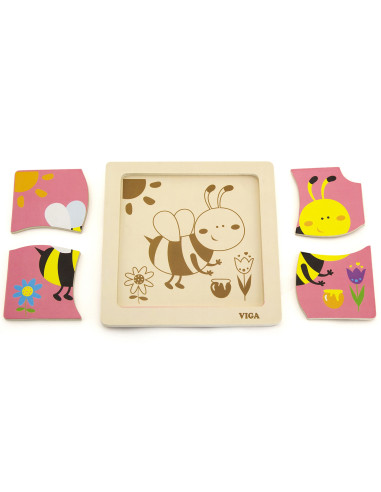 VIGA Patogi medinė bičių dėlionė