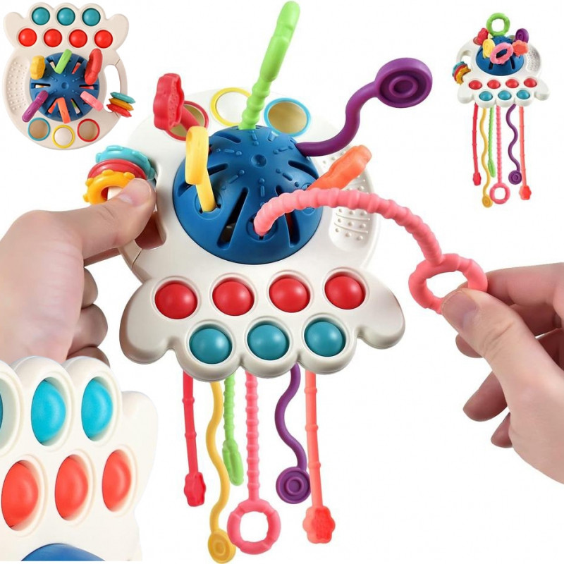 WOOPIE BABY Sensorinis žaislas Montessori kramtukas, daugiafunkcinis 0+