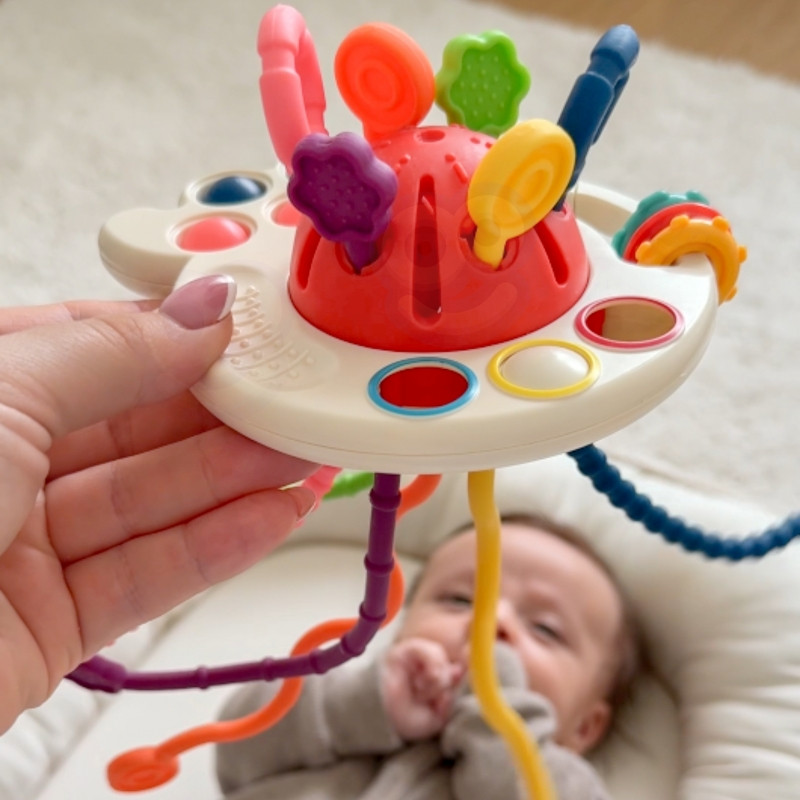 WOOPIE BABY Sensorinis žaislas Montessori kramtukas, daugiafunkcinis 0+