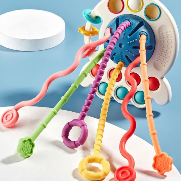 WOOPIE BABY Sensorinis žaislas Montessori kramtukas, daugiafunkcinis 0+ WOOPIE BABY Sensorinis žaislas Montessori kramtukas, daugiafunkcinis 0+