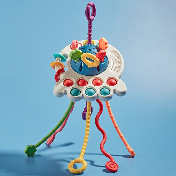 WOOPIE BABY Sensorinis žaislas Montessori kramtukas, daugiafunkcinis 0+ WOOPIE BABY Sensorinis žaislas Montessori kramtukas, daugiafunkcinis 0+