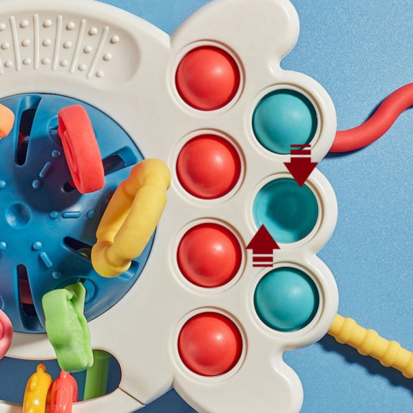 WOOPIE BABY Sensorinis žaislas Montessori kramtukas, daugiafunkcinis 0+ WOOPIE BABY Sensorinis žaislas Montessori kramtukas, daugiafunkcinis 0+