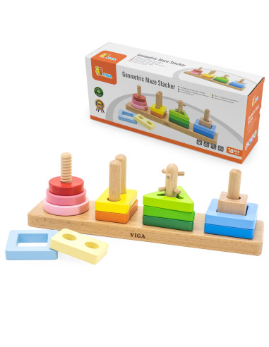 VIGA Wooden Geometric Sorter Maze