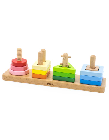 VIGA Wooden Geometric Sorter Maze